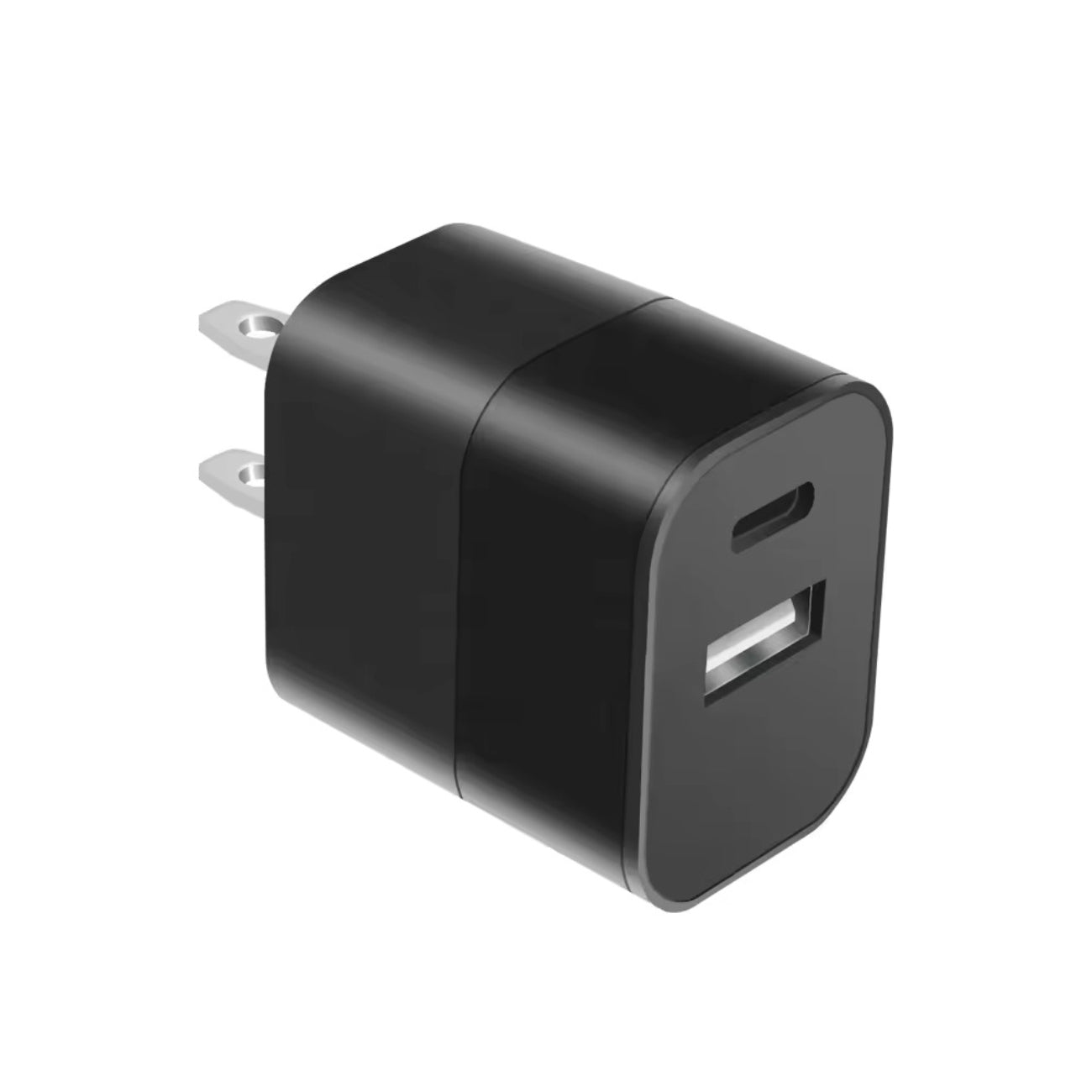 Power Delivery Dual Ports of USB and Type-C Wall Charger/ Power Adapter/ Charging Block In Black (12pcs) SKU:TC72-PD3ABK
